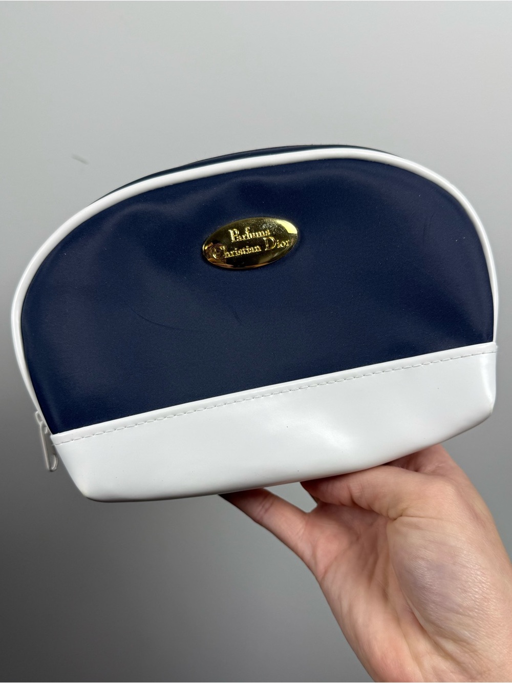 CHRISTIAN DIOR PARFUMS | Navy Cosmetics Pouch AS IS